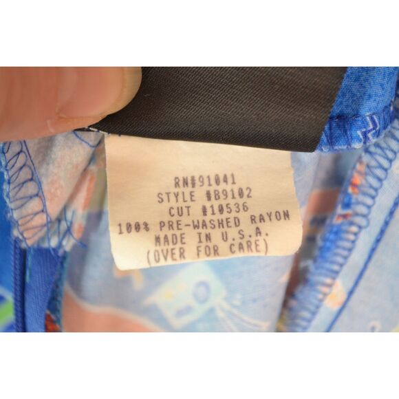 Big Hed Designs Women's Medium Blue Spaghetti Strap Knee Length Dress - Picture 12 of 12